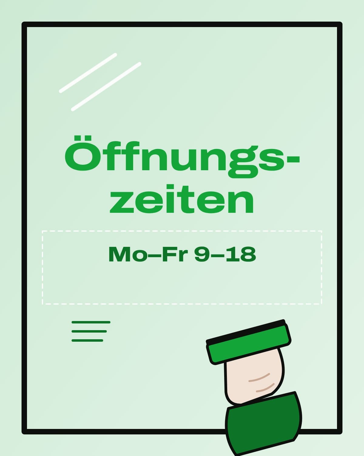 Rakel und Folie bei der Montage einer Beschriftung auf Glas